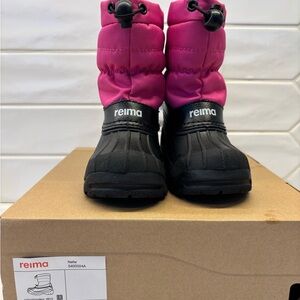 Reima Pink and Black Winter Boots